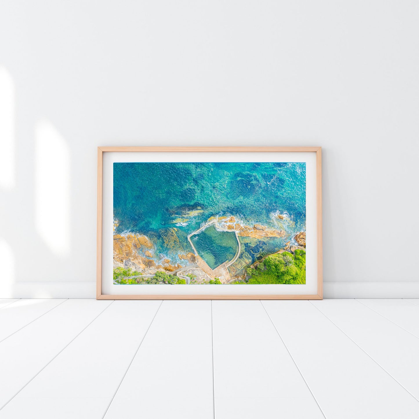 Malabar Beach Rock Pool Aerial View - Sydney Coastal Wall Art