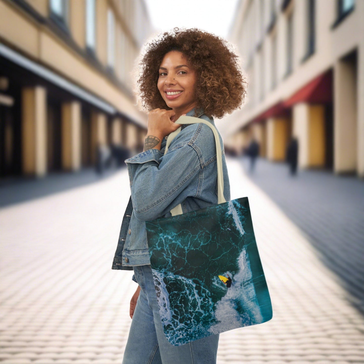 Aquatic Cyclone Tote Bag