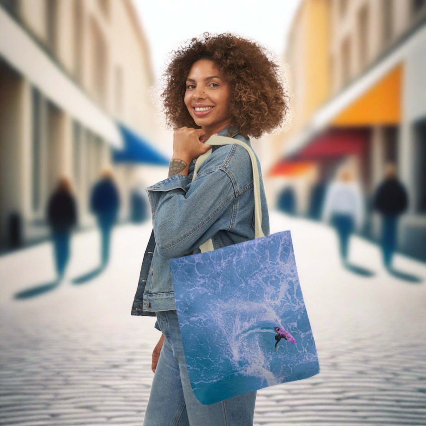 Oceanic Rush Tote Bage