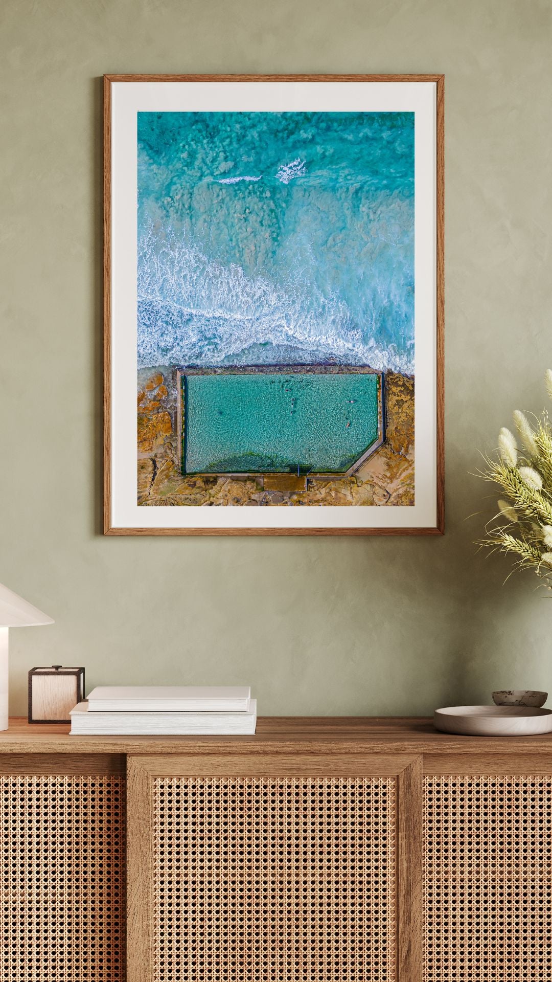 South Cronulla Rock Pool Aerial View - Sydney Coastal Wall Art
