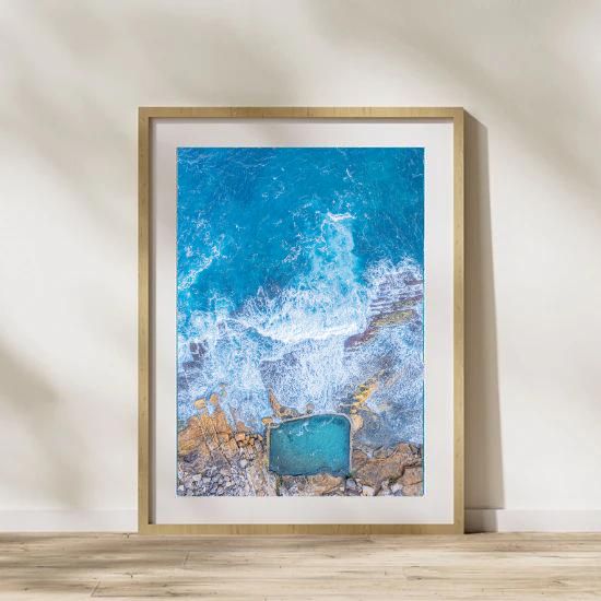 Maroubra Mahon Beach Rock Pool Aerial View - Sydney Coastal Wall Art