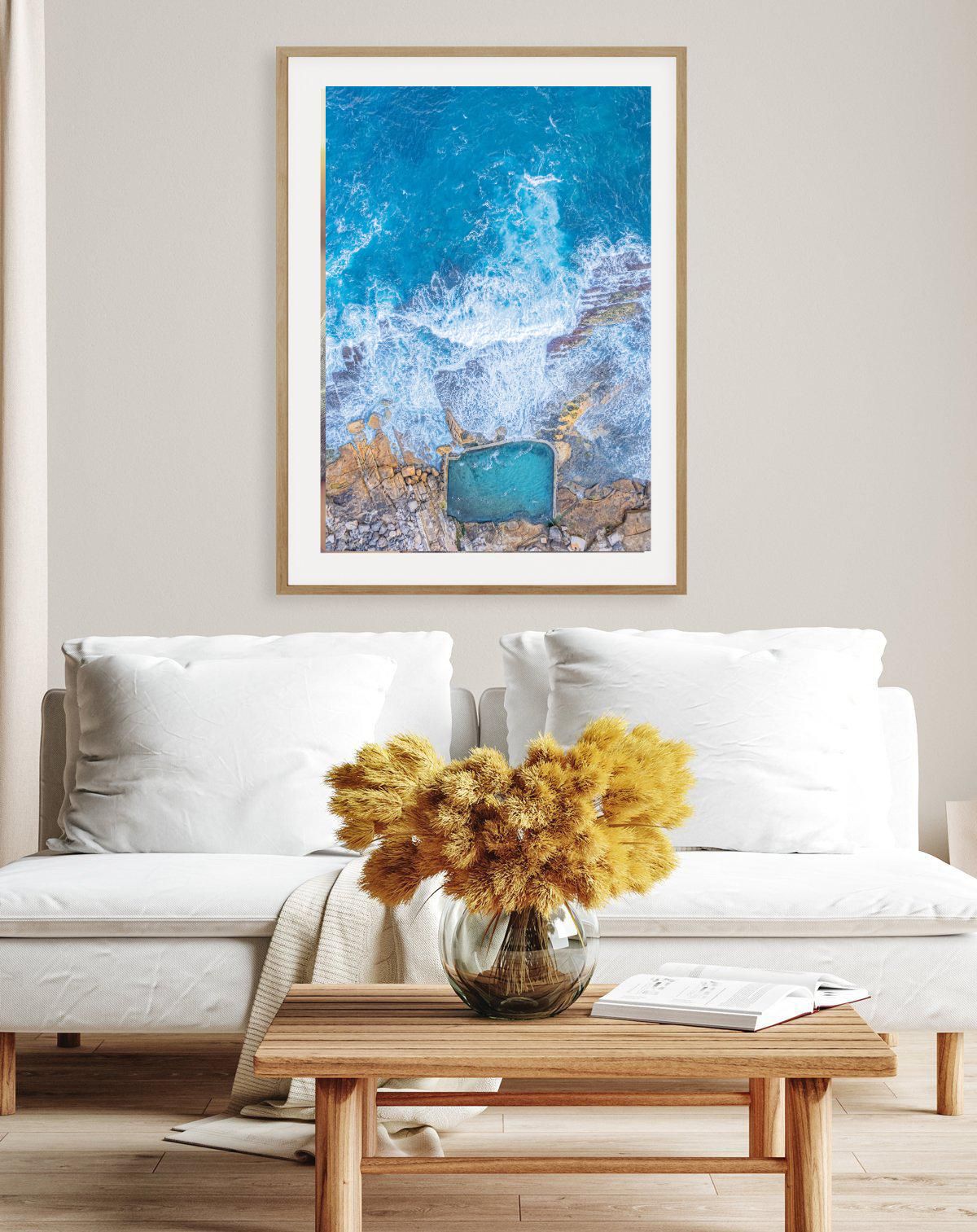 Maroubra Mahon Beach Rock Pool Aerial View - Sydney Coastal Wall Art