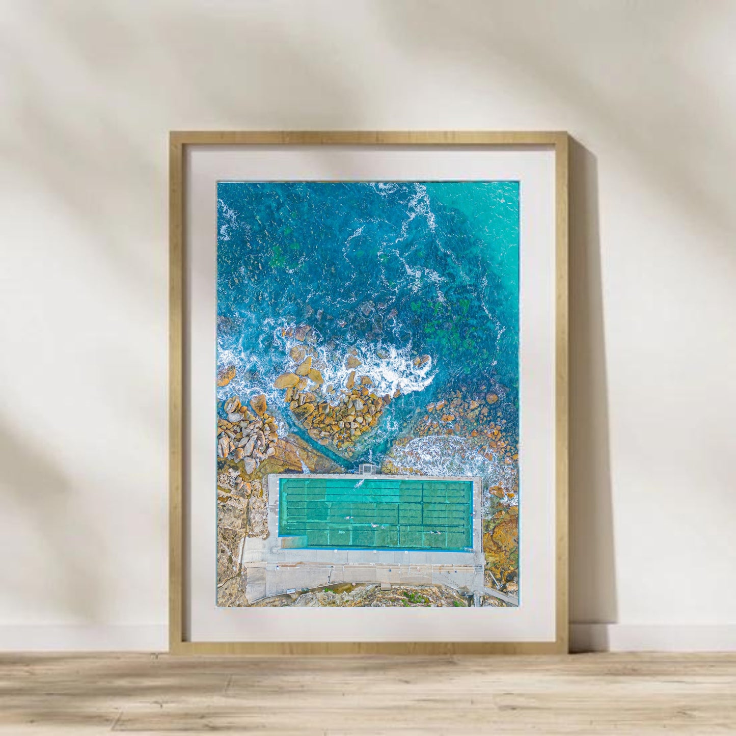 Frashwater Beach Rock Pool Aerial View - Sydney Coastal Wall Art