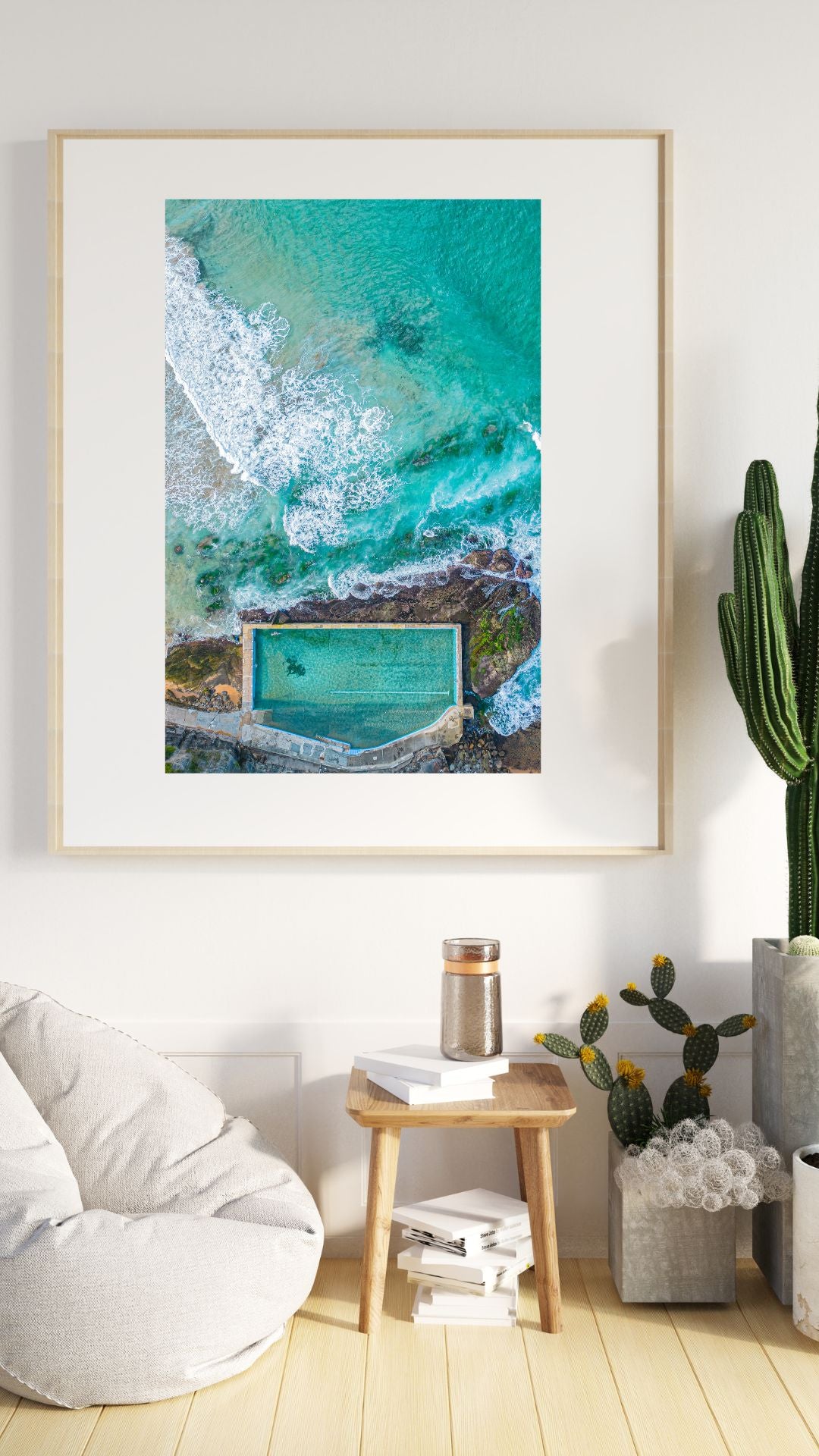 Bilgola Rock Pool Aerial View - Sydney Coastal Wall Art