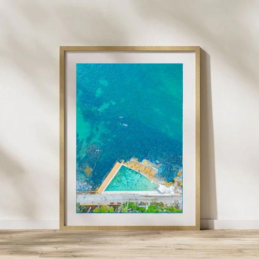 Manly Fairy Bower Rock Pool Aerial View - Sydney Coastal Wall Art