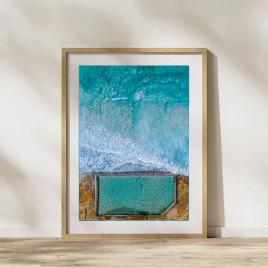 South Cronulla Rock Pool Aerial View - Sydney Coastal Wall Art