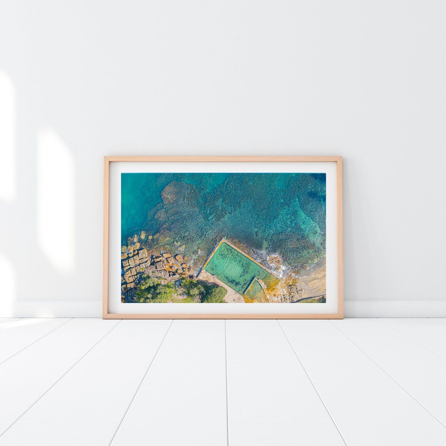 Fairlight Rock Pool Aerial View - Sydney Coastal Wall Art