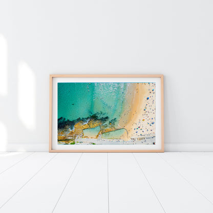 North Bondi Rock Pool Aerial View - Sydney Coastal Wall Art